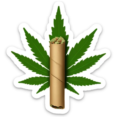 Weed joint sticker