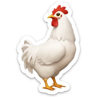 Chicken with Henny bottle  sticker