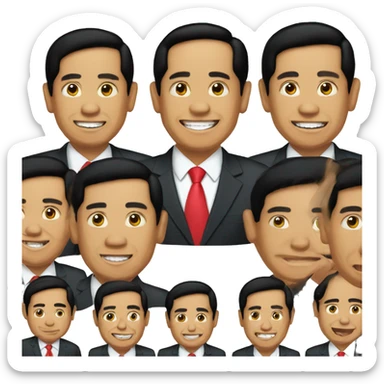 President indonesia mr jokowi sticker