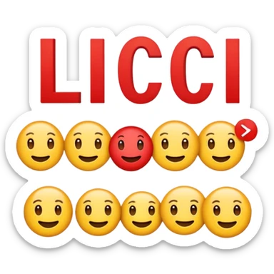 Create a fun Netflix emoji with the letters "LCC" integrated prominently in the logo sticker