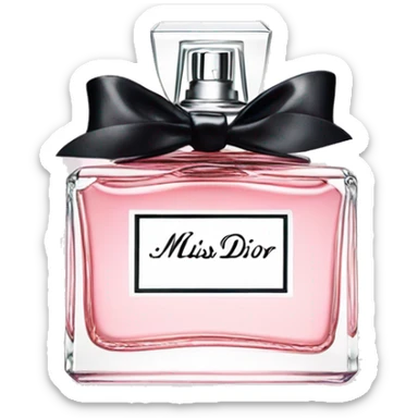 Miss dior perfume sticker