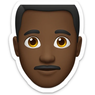 black somalian man sticker