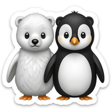 🐻+🐧 sticker