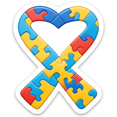 autism awareness symbolism sticker
