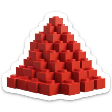 pile of red brickspile of lego bricks sticker