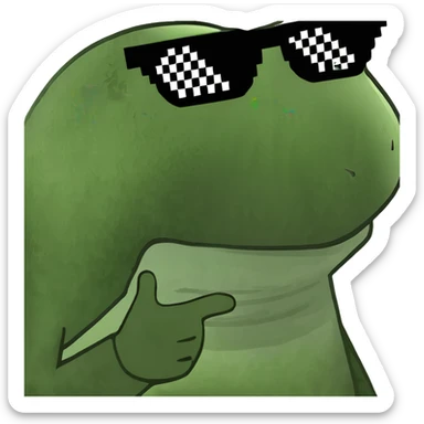 Emoji pointing up rolling eyes sticker