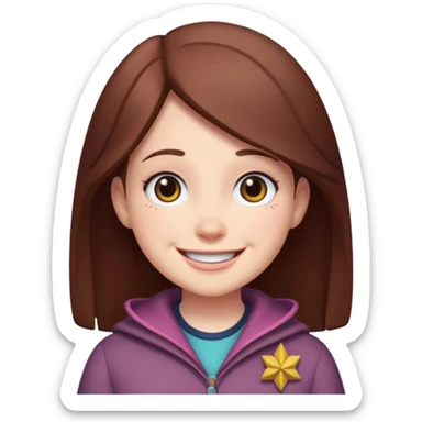 Haz un emoji de Mabel de Gravity falls sticker