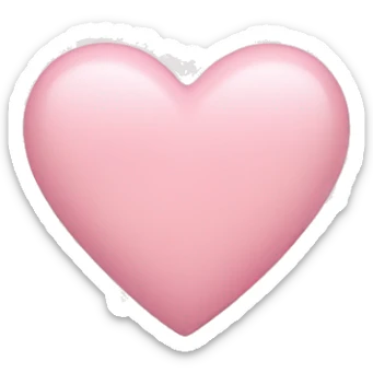 Light Pink heart sticker