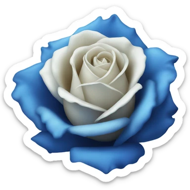 blue rose  sticker