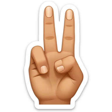 Three fingers up  sticker