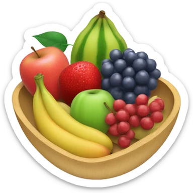 Fruit bowl sticker