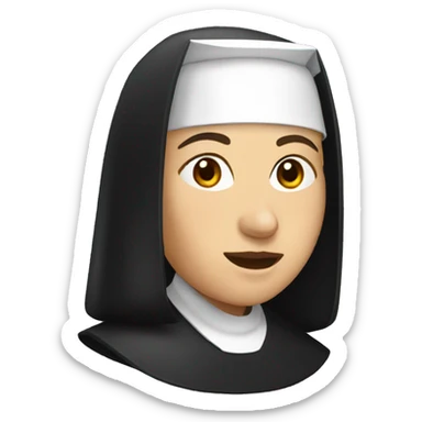 A nun sticker