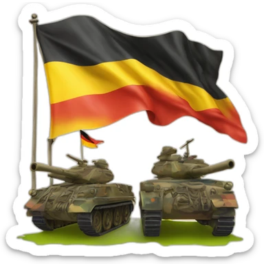 drapeau allemand 2nd guerre mondial sticker