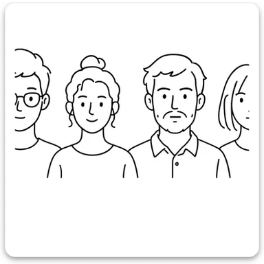 Create avatars in a similar style but with different variations, outline avatar sticker