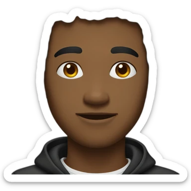 Jeune homme noir sticker