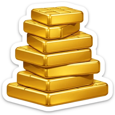 Tons of gold, a pile of gold sticker