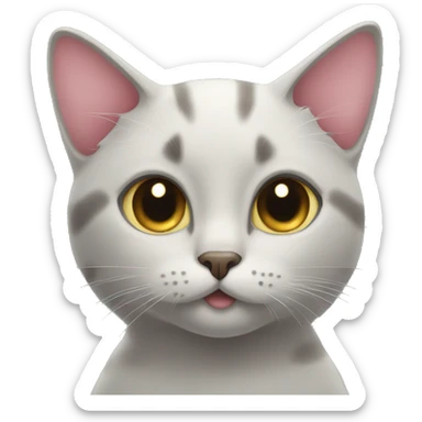 Cat wih heart eyes sticker