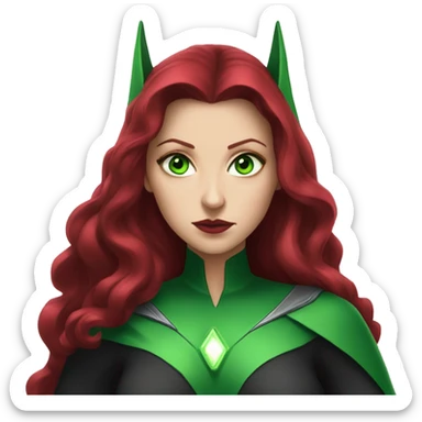 Scarlet witch green-eyed sticker