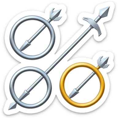 Flechas que fluyen y forman un círculo sticker