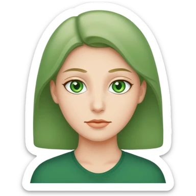 Solo Ojos verdes sticker