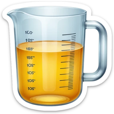 Measuring cup glass sticker