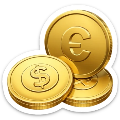 Dinero y monedas sticker