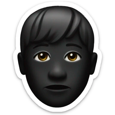 A black album sticker