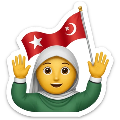 Syrianska flaggan (arameiska röda flaggan med gula örnen i mitten) sticker