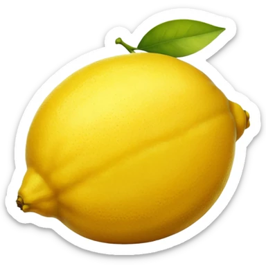 The leftovers of a lemon after making lemon juice sticker
