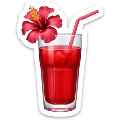 make hibiscus juice sticker