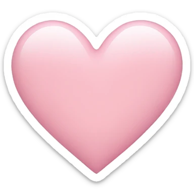Light pink heart sticker