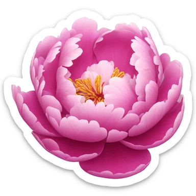 Peony sticker