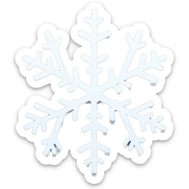 snow flakes sticker
