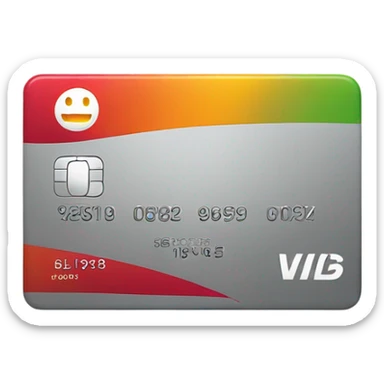 BLAG finance credit card  sticker