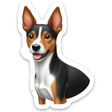 dog basenji sticker