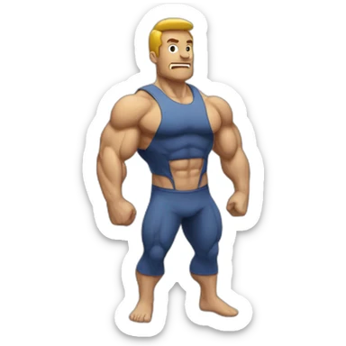 Haltère muscu sticker