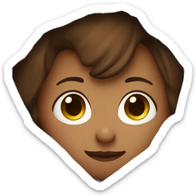 brown haired girl snuggled up in a blanket sticker