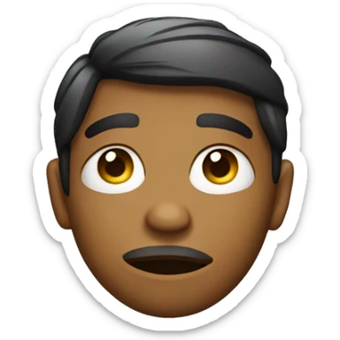 Sassy side eye emoji sticker