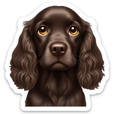 Puppy Boykin spaniel light eyes sticker