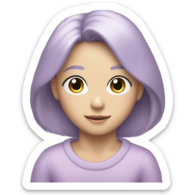 Cute lilac rug  sticker