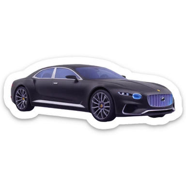 luxury car with a transparent film covering it, elegant and minimal, premium look sticker