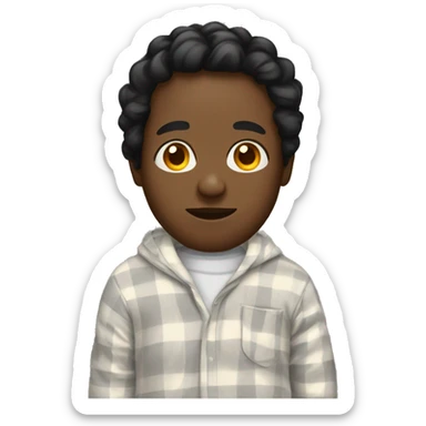 Black person with pajamas sticker