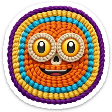 crochet  sticker