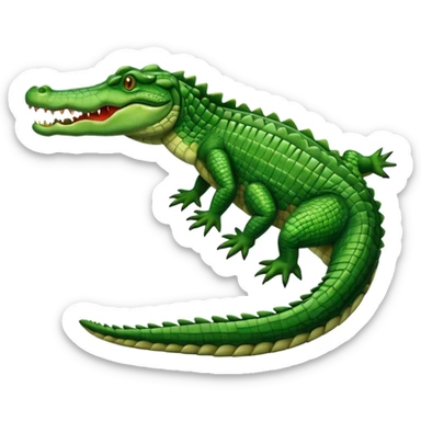 crocodile side view sticker