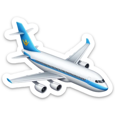 Plane landing sticker