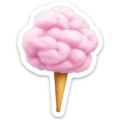 Cotton candy sticker
