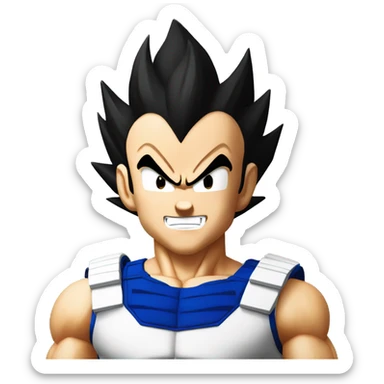 Vegeta from dragon ball sticker