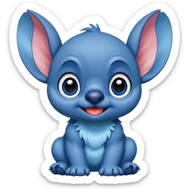 Stitch lanzando besos sticker