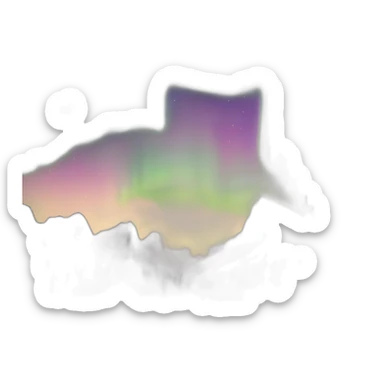 aurora boreal sticker