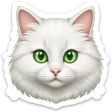 adorable cat with whiskers sticker